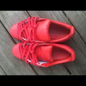Adidas Superstars Shelltoe Red